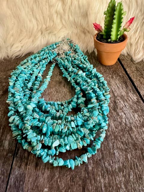 Turquoise Chip Choker