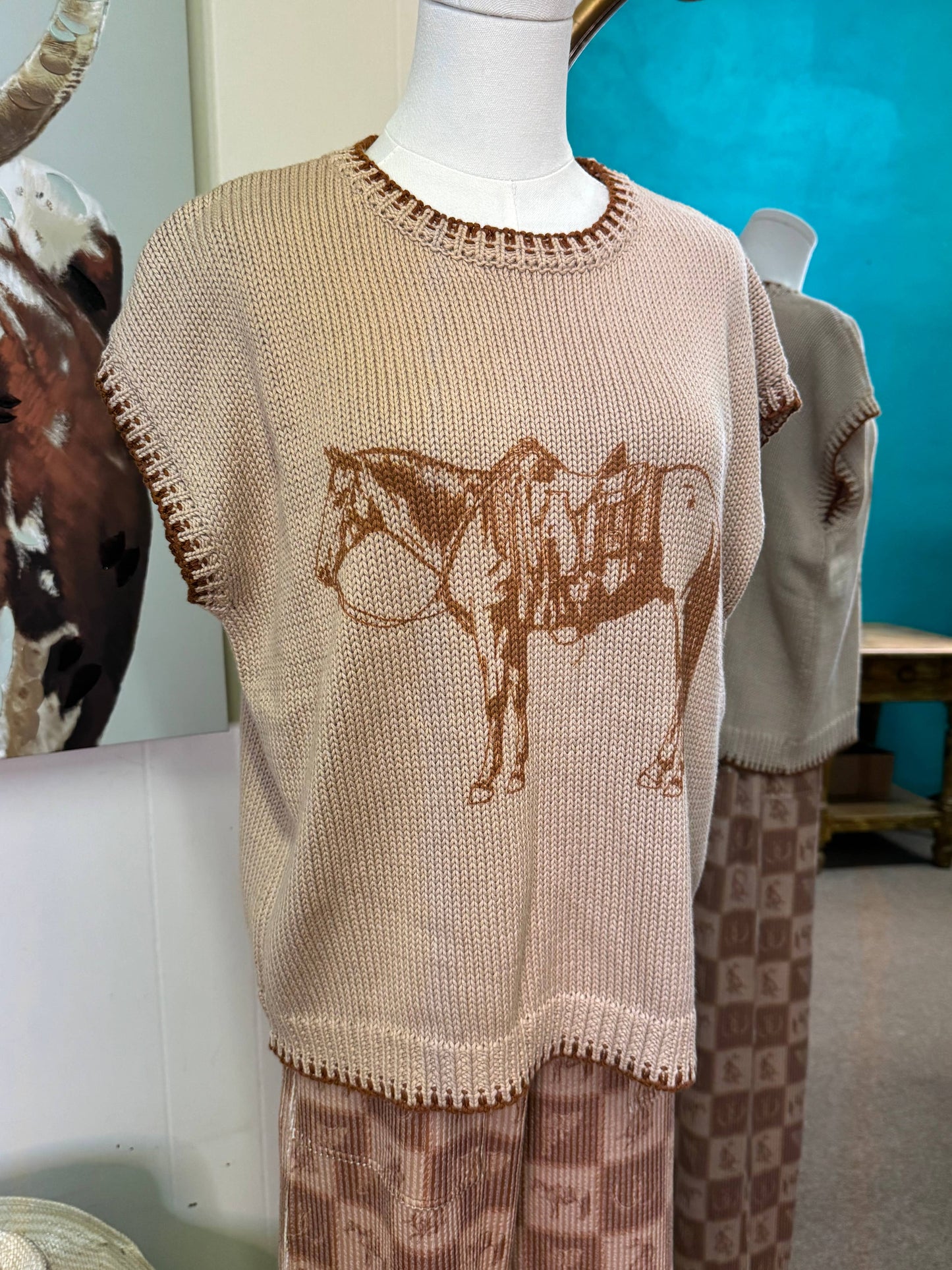 Cowpony Sweater Vest