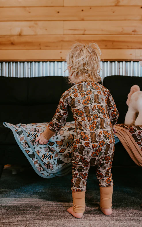 Boots & Flowers Bamboo Pajamas