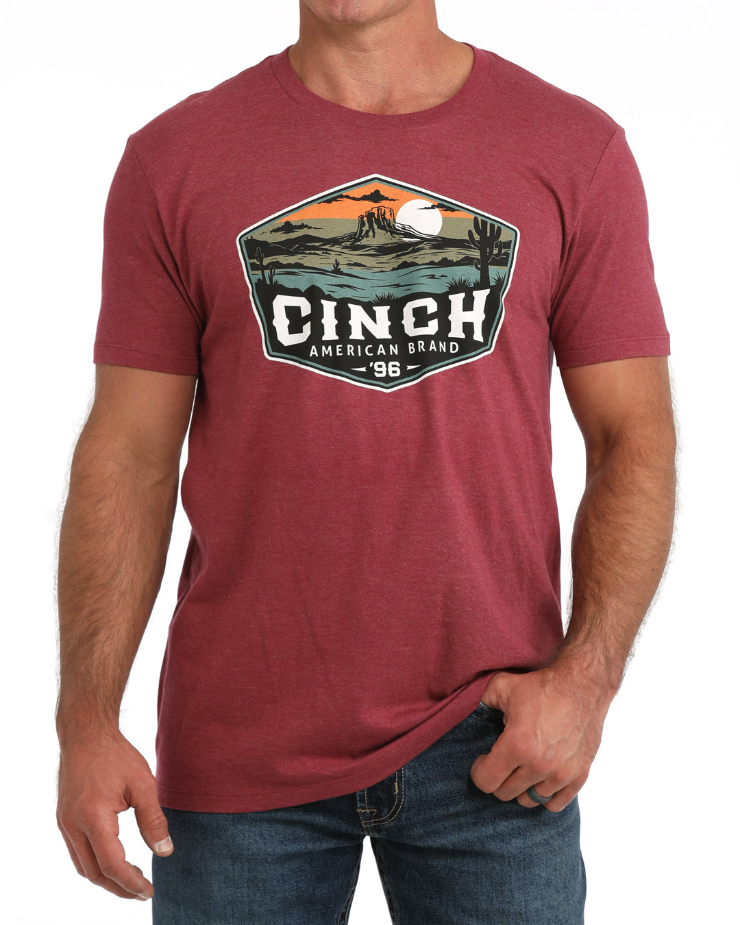Cinch Burgundy Graphic T-Shirt