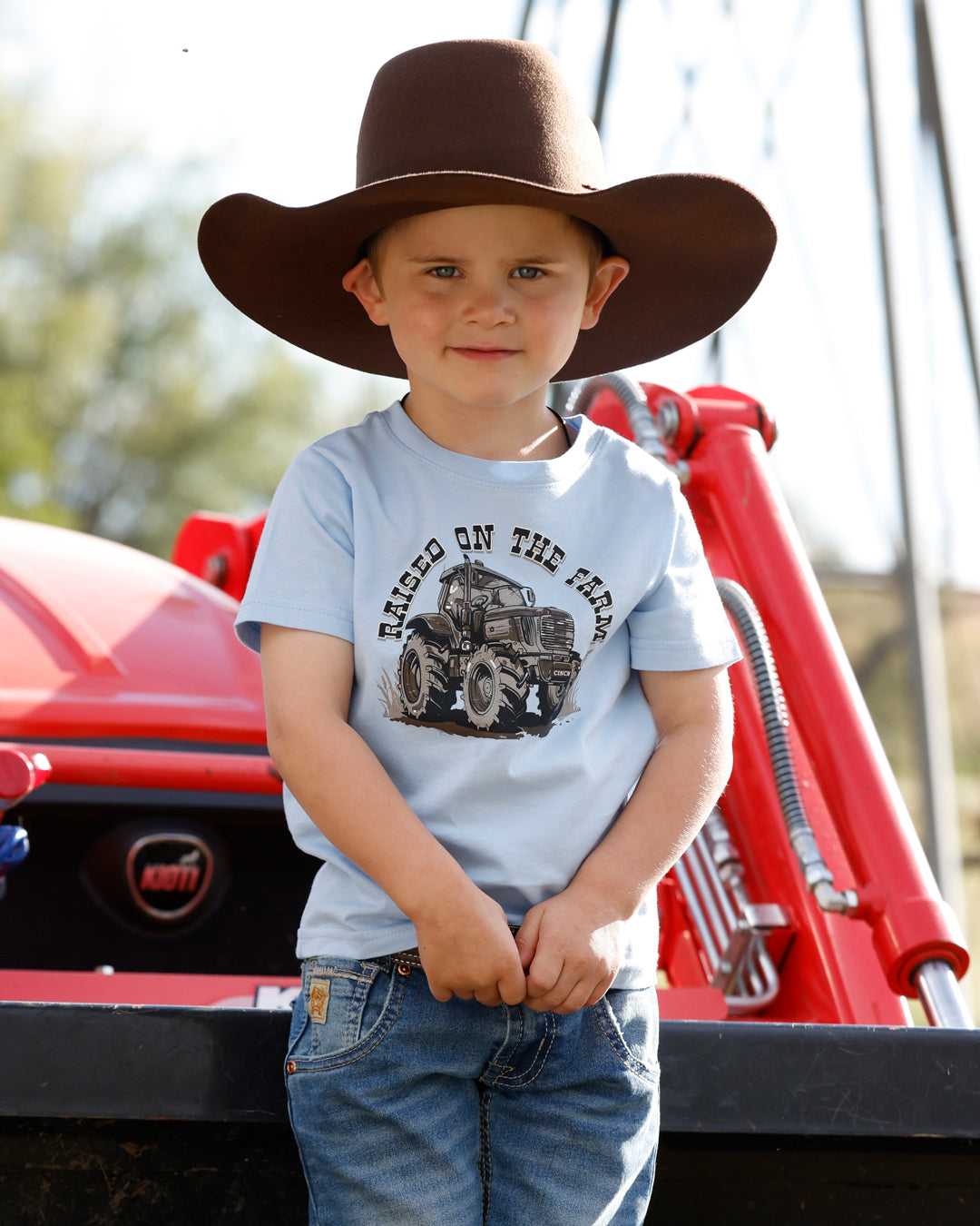 Cinch Toddler Boy's Raised on the Farm T-Shirt
