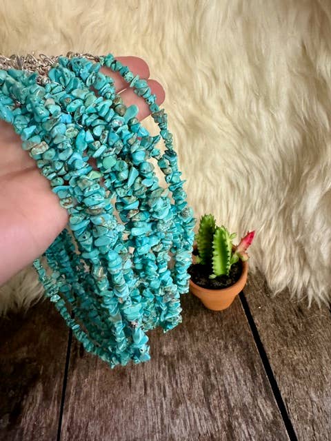 Turquoise Chip Choker