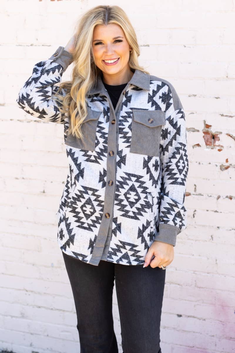 Western Aztec Shacket