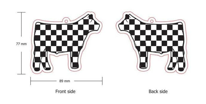 Checkerboard Show Steer Air Freshener