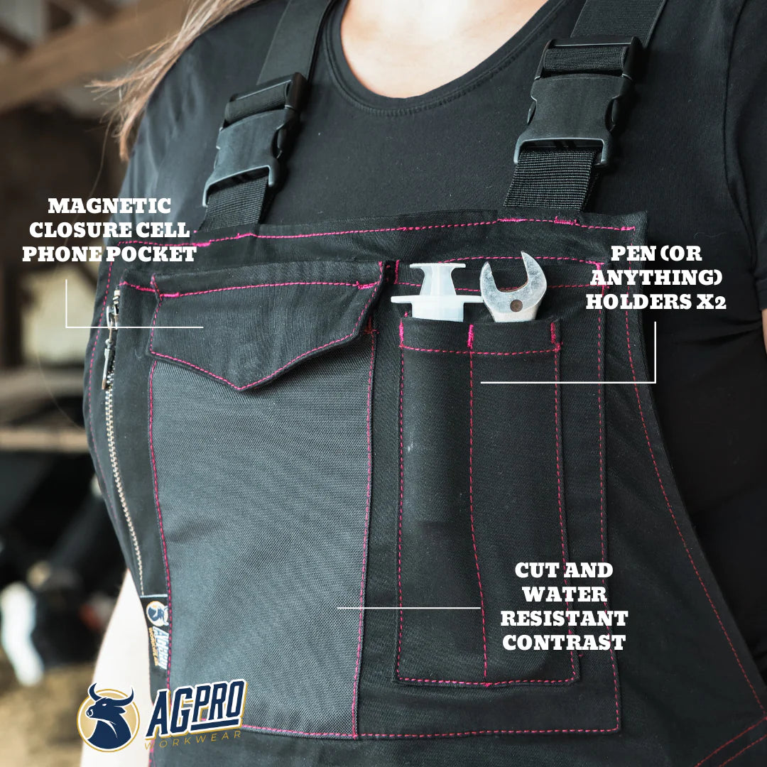 ChoreAll™ - AgPro Workwear® Women's Overalls - Onyx