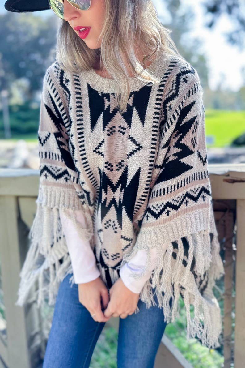 Aztec Knit Top