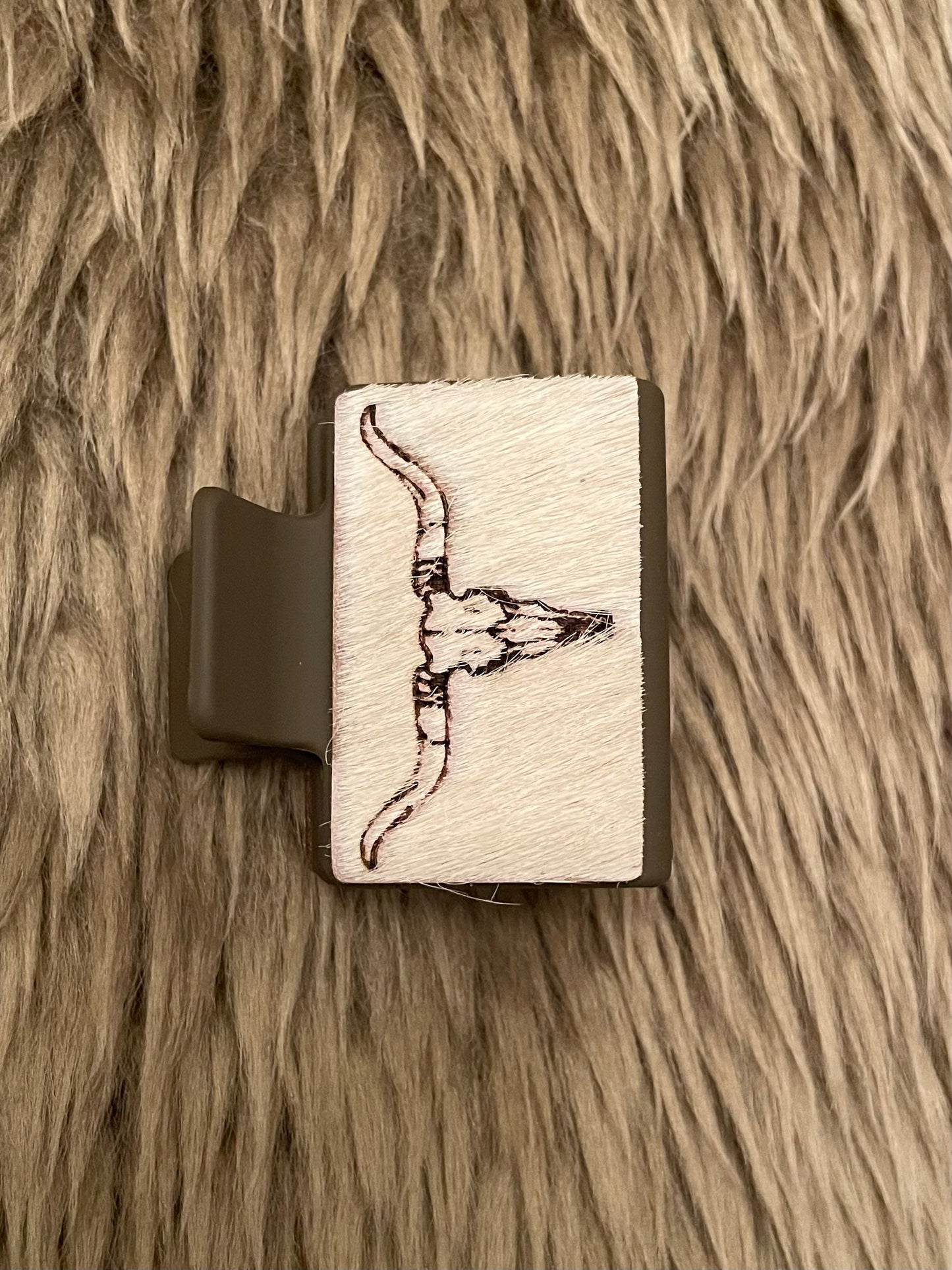 Bull Skull Claw Clip