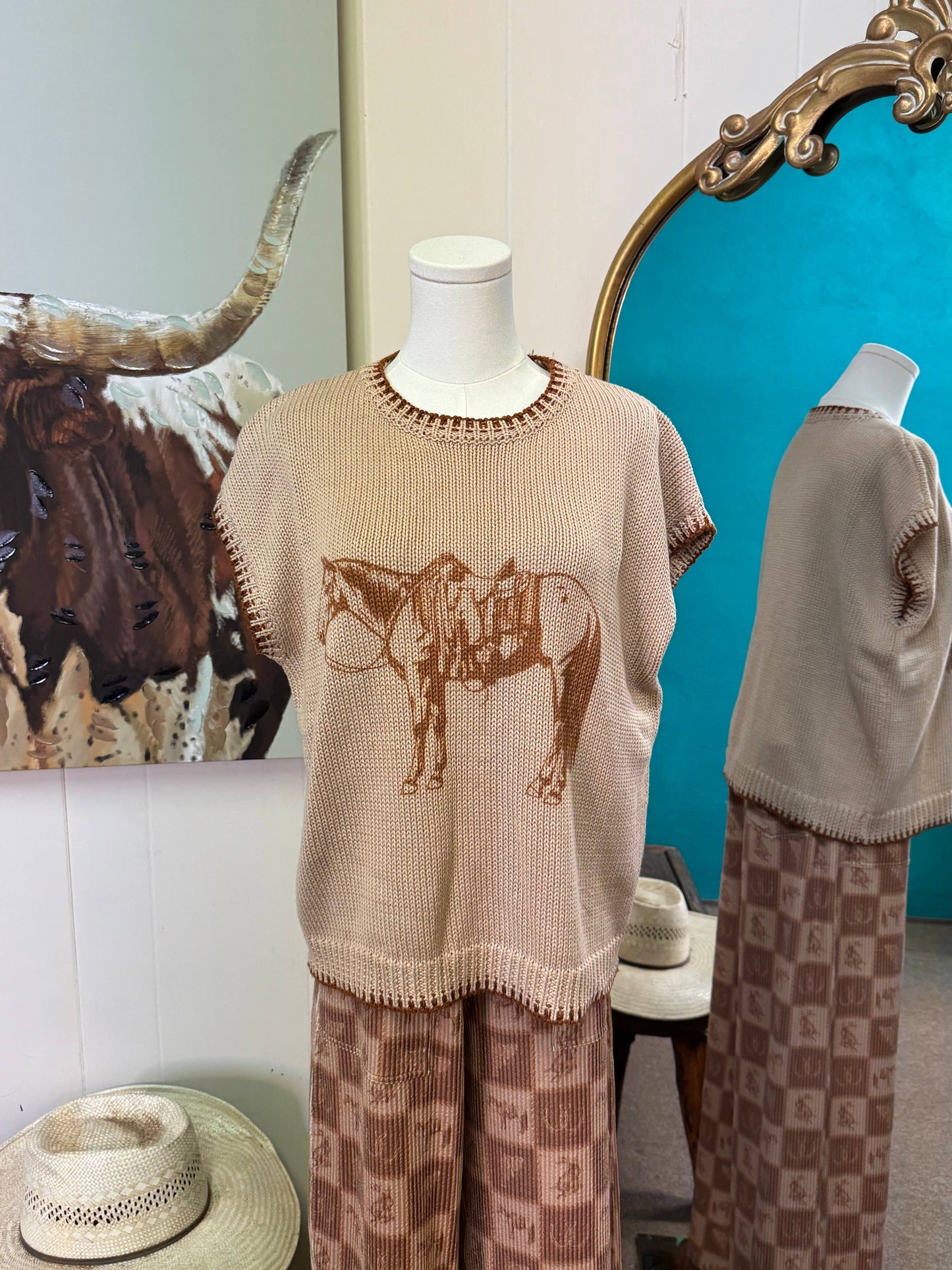 Cowpony Sweater Vest