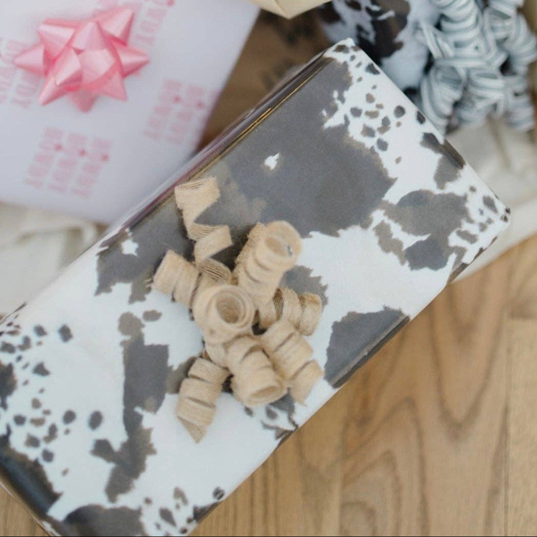Brown Cowhide Wrapping Paper