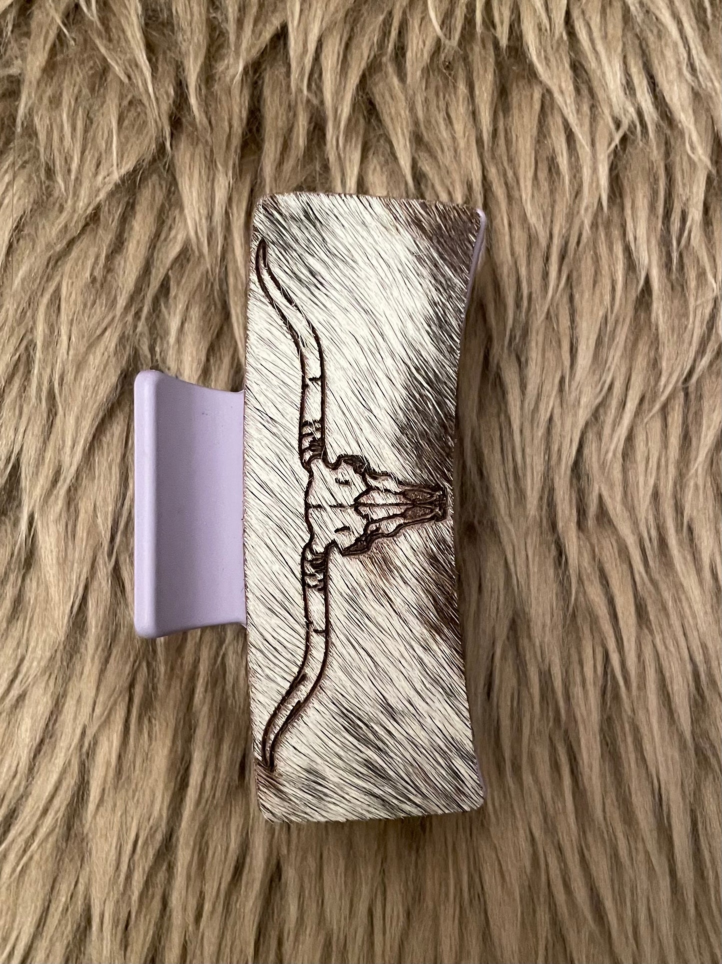 Bull Skull Claw Clip