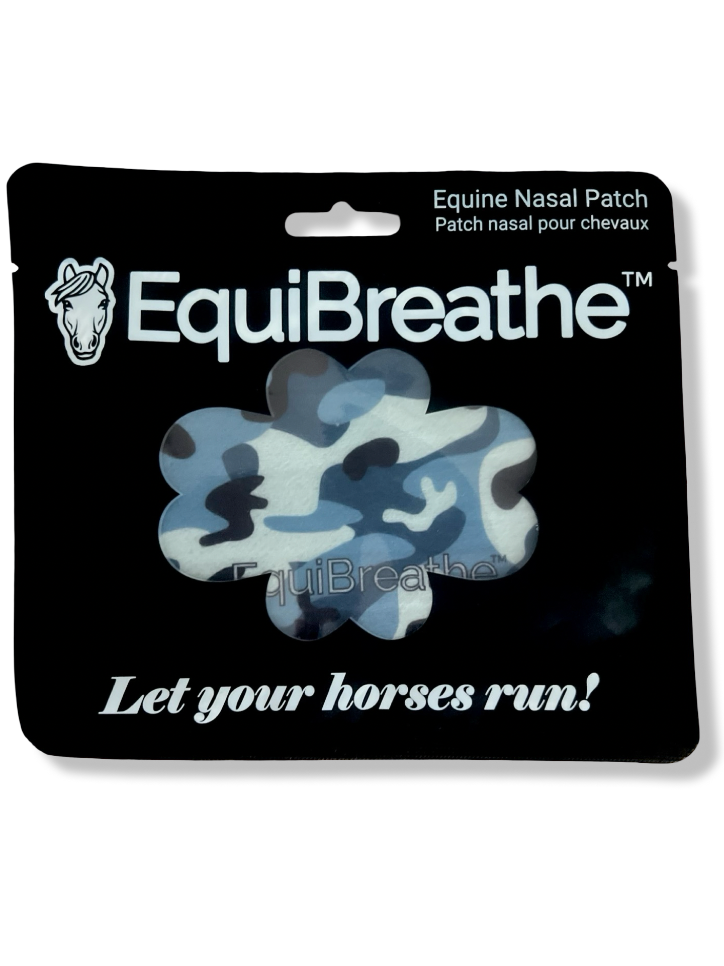 EquiBreathe™ Equine Nasal Patch - Blue Camo