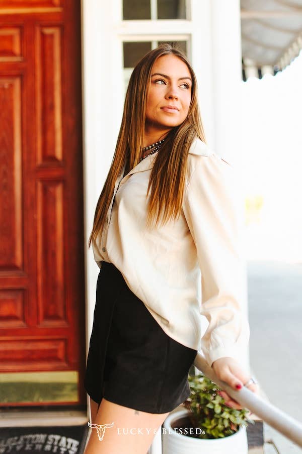 Cream Puff Sleeve Shirt