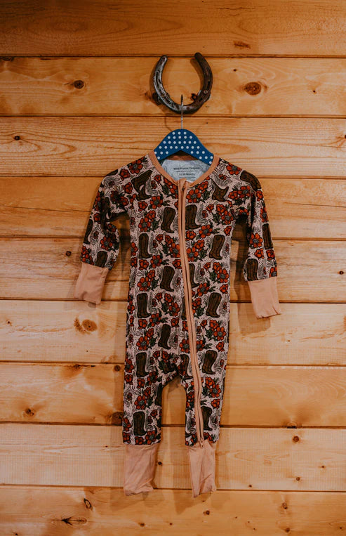 Boots & Flowers Bamboo Pajamas