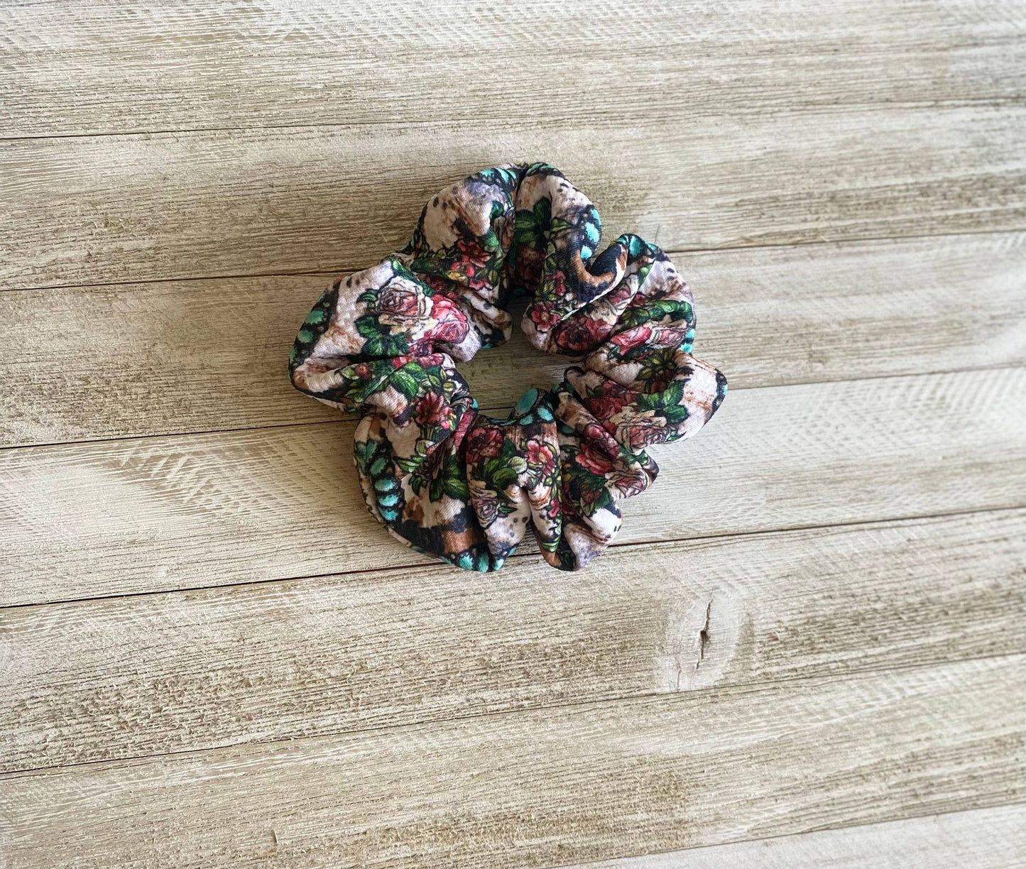 Rustic Sunflower Large Scrunchie