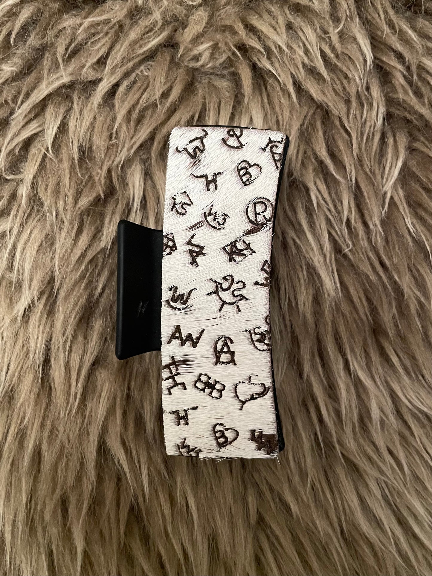 Brand Collage Claw Clip