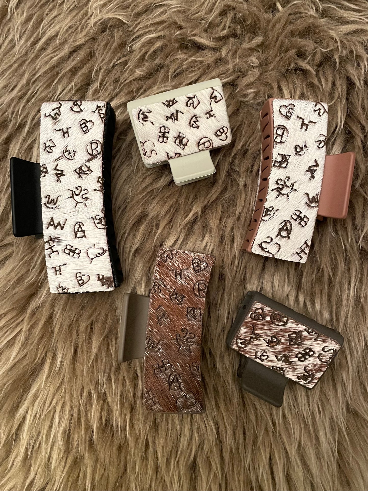 Brand Collage Claw Clip