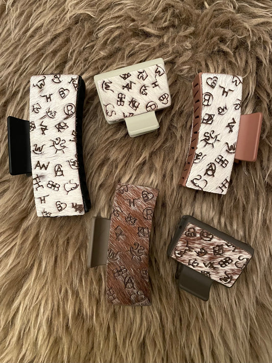 Brand Collage Claw Clip