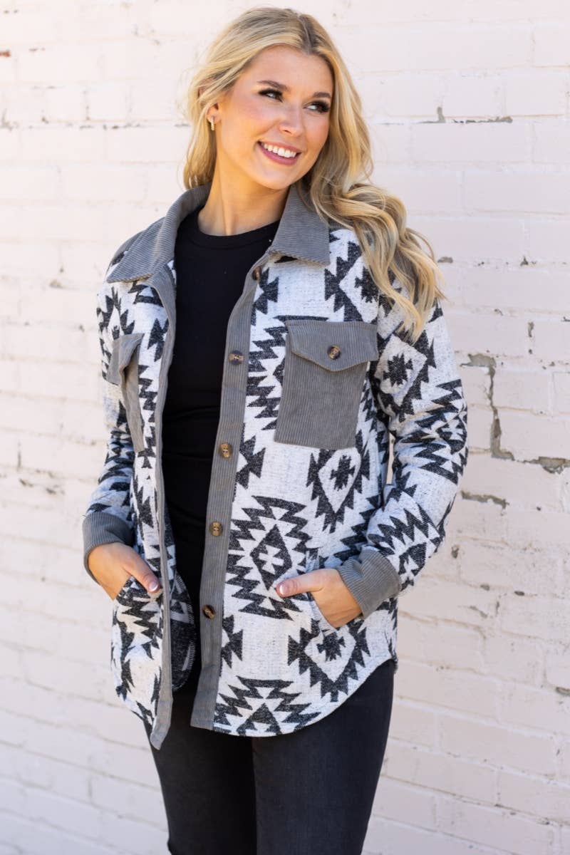 Western Aztec Shacket