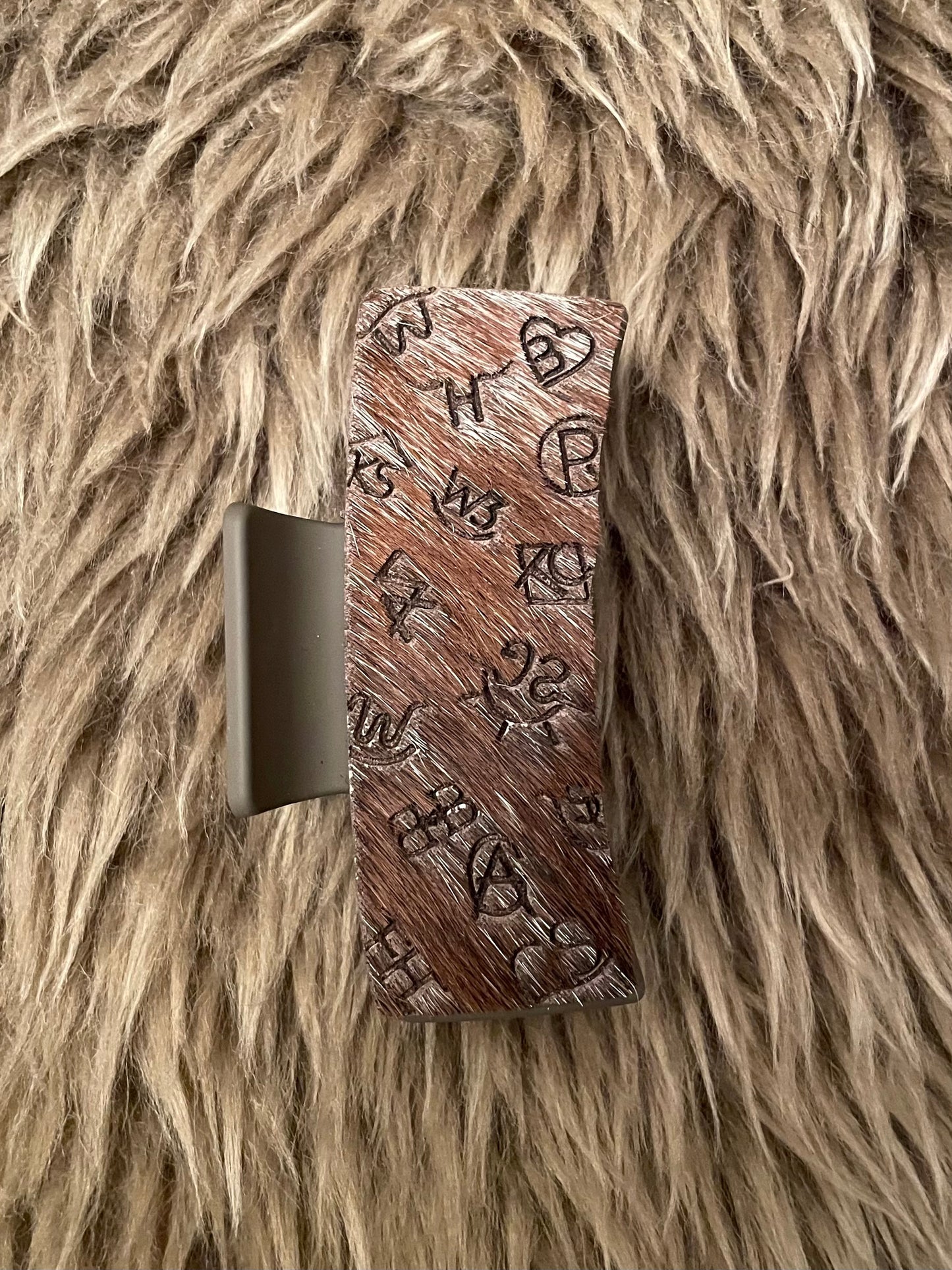 Brand Collage Claw Clip