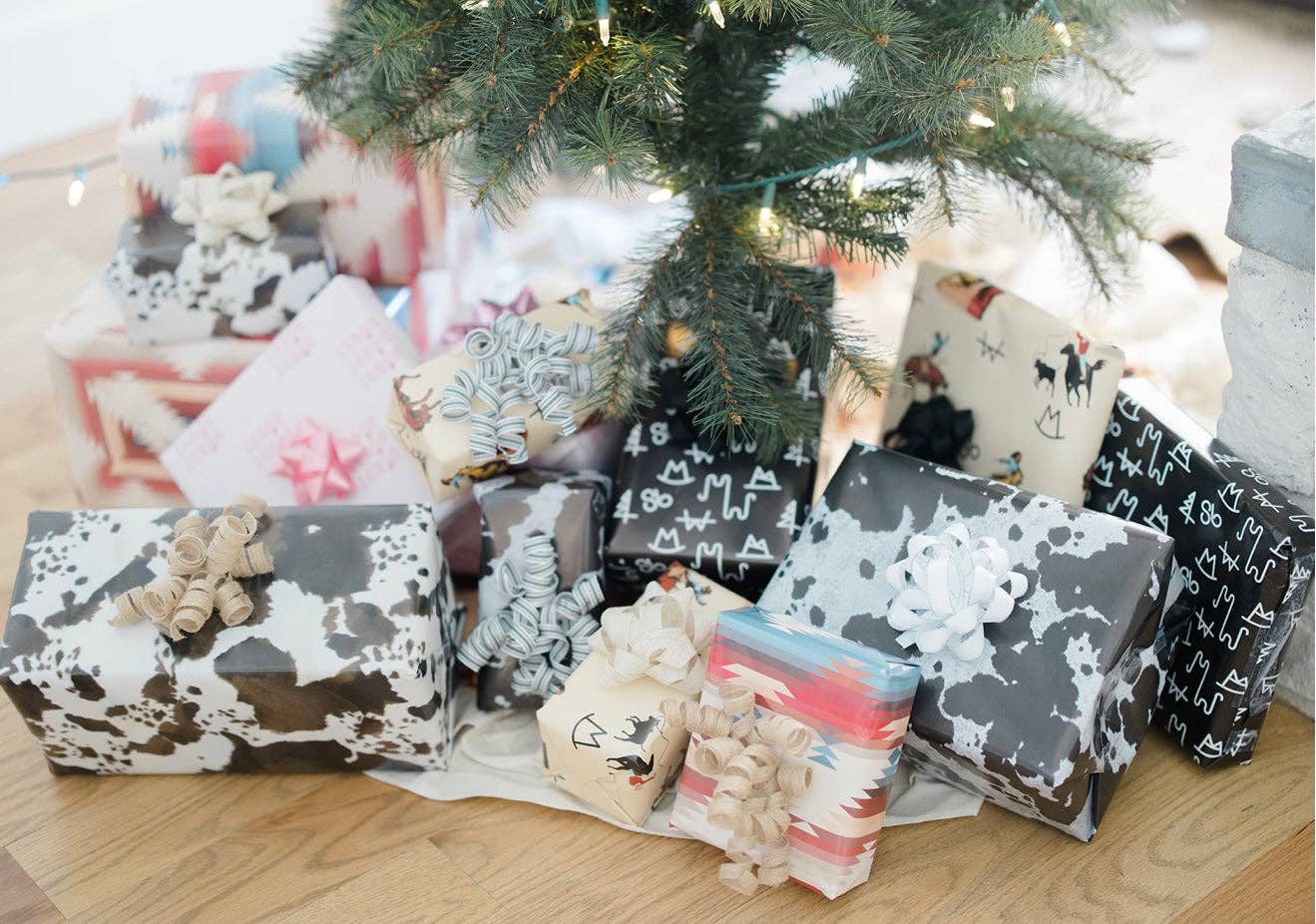 Brown Cowhide Wrapping Paper