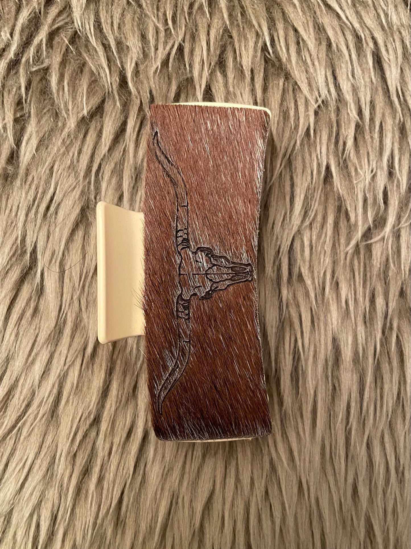Bull Skull Claw Clip