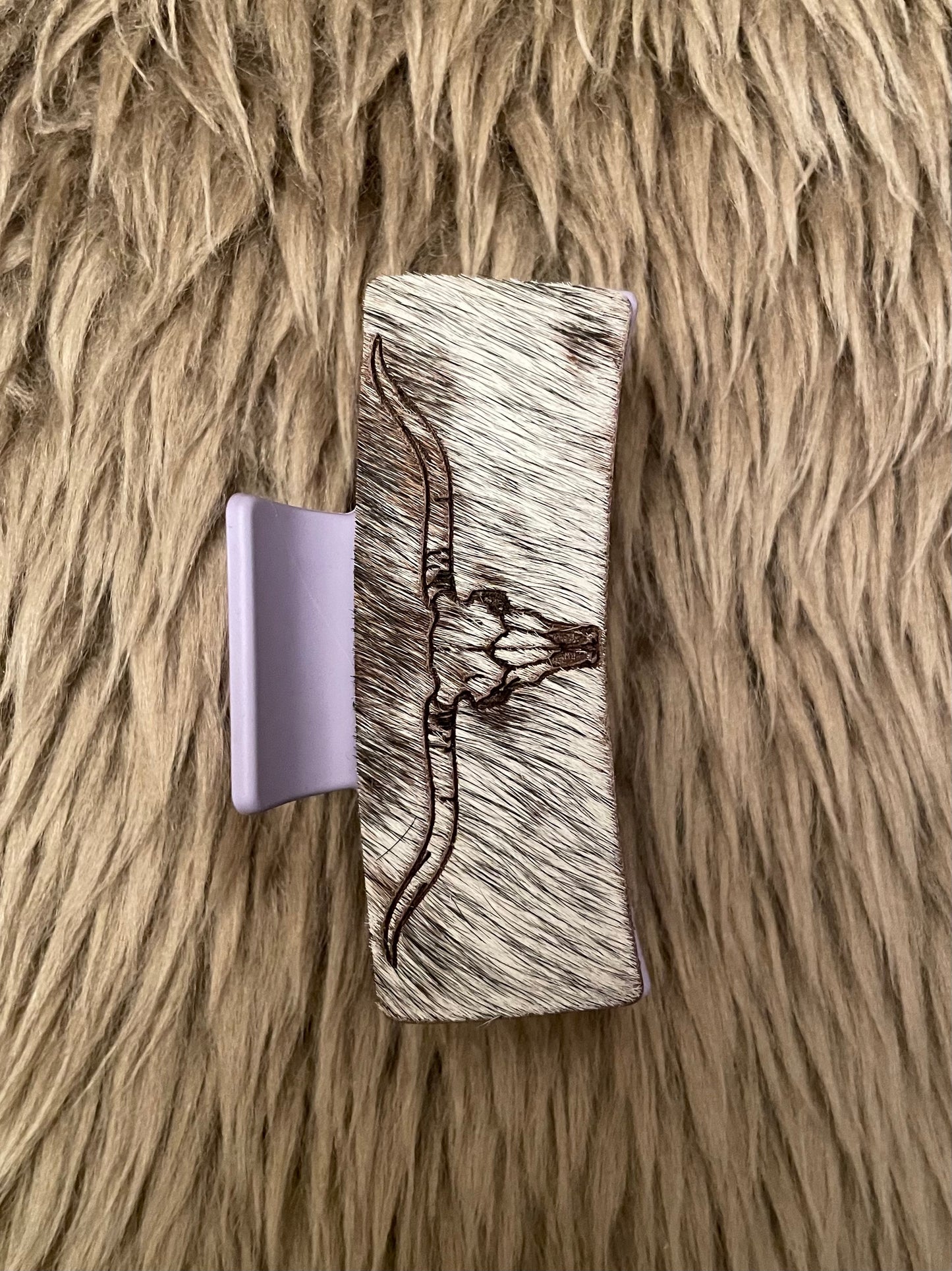 Bull Skull Claw Clip