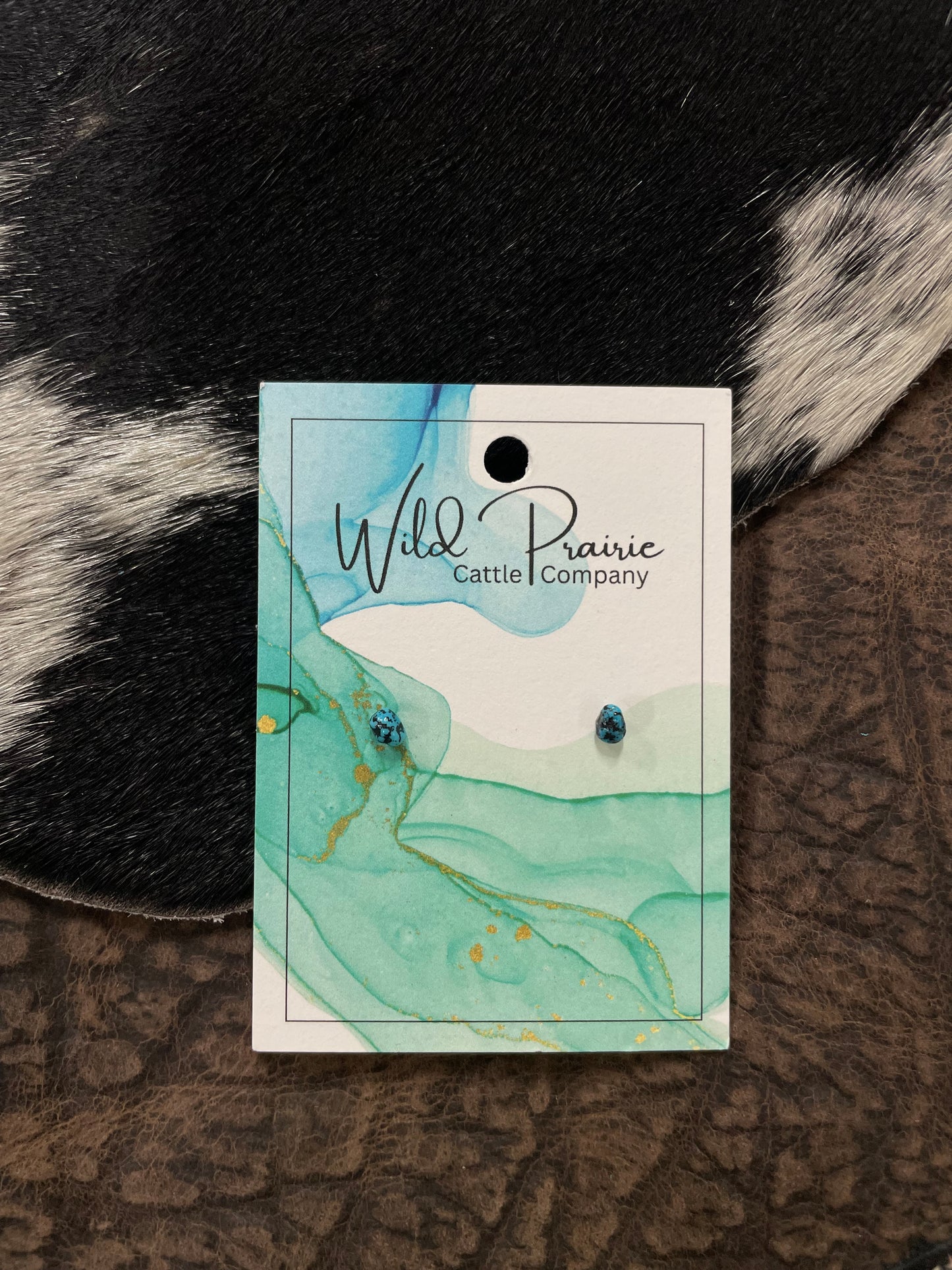 Authentic Mini Turquoise Stud Earrings
