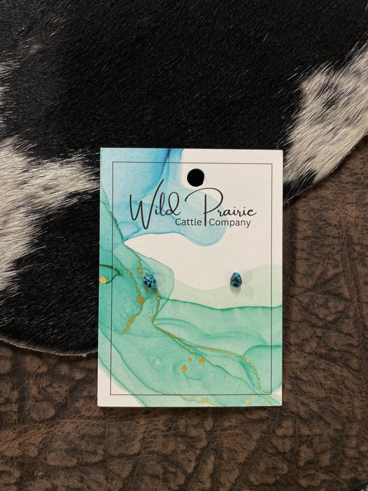 Authentic Mini Turquoise Stud Earrings