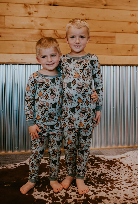 Bulls and Horns Bamboo Pajamas