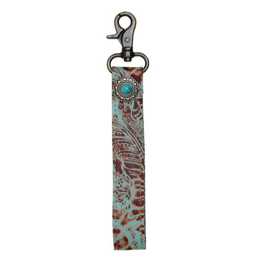 Aqua Marine Key Wristlet