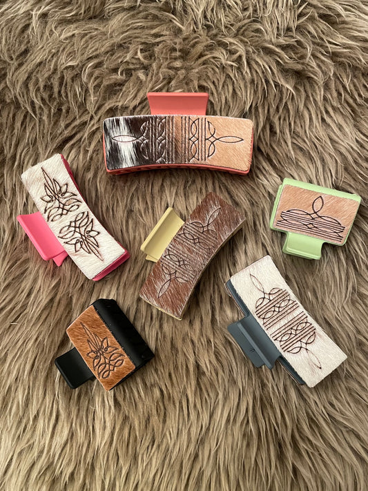 Boot Stitch Claw Clip