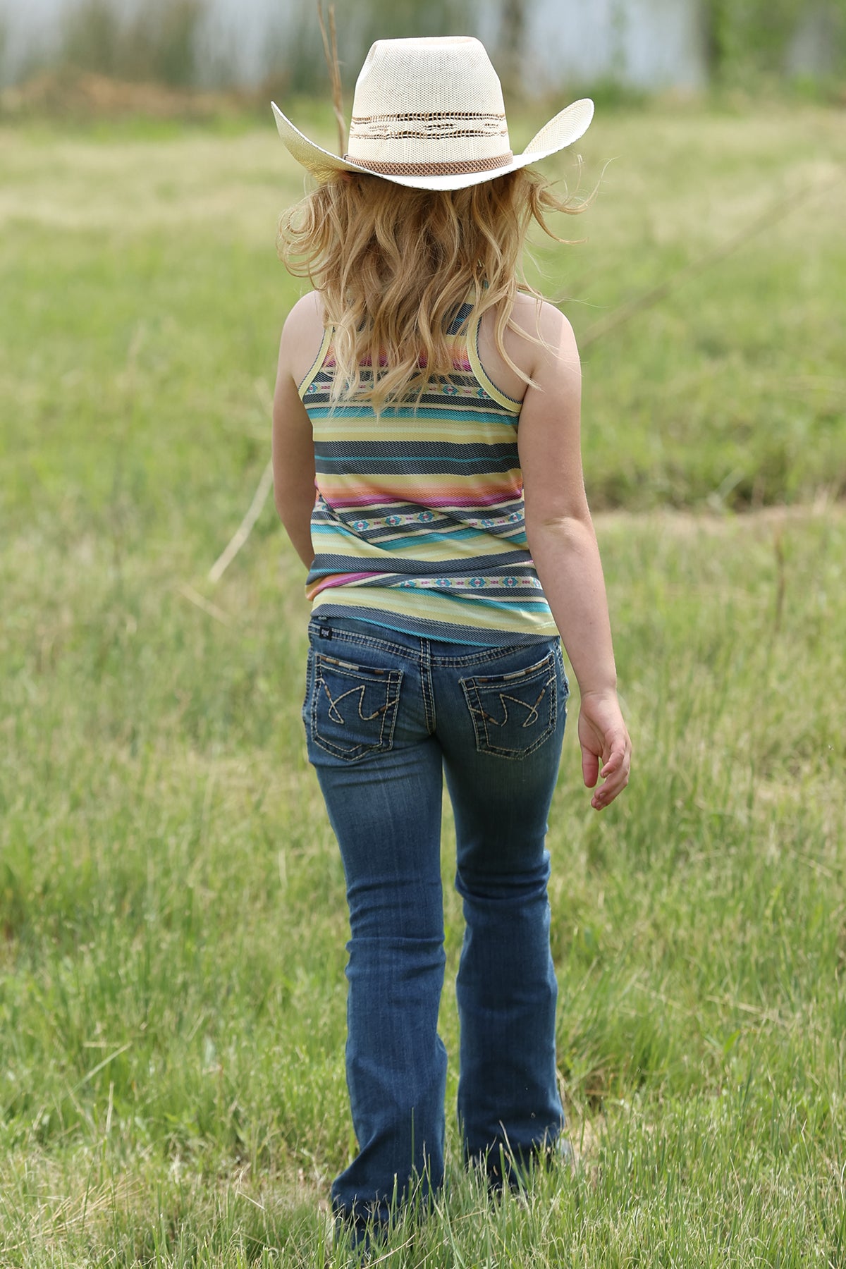 Cruel Denim Girls Multi Striped Tank
