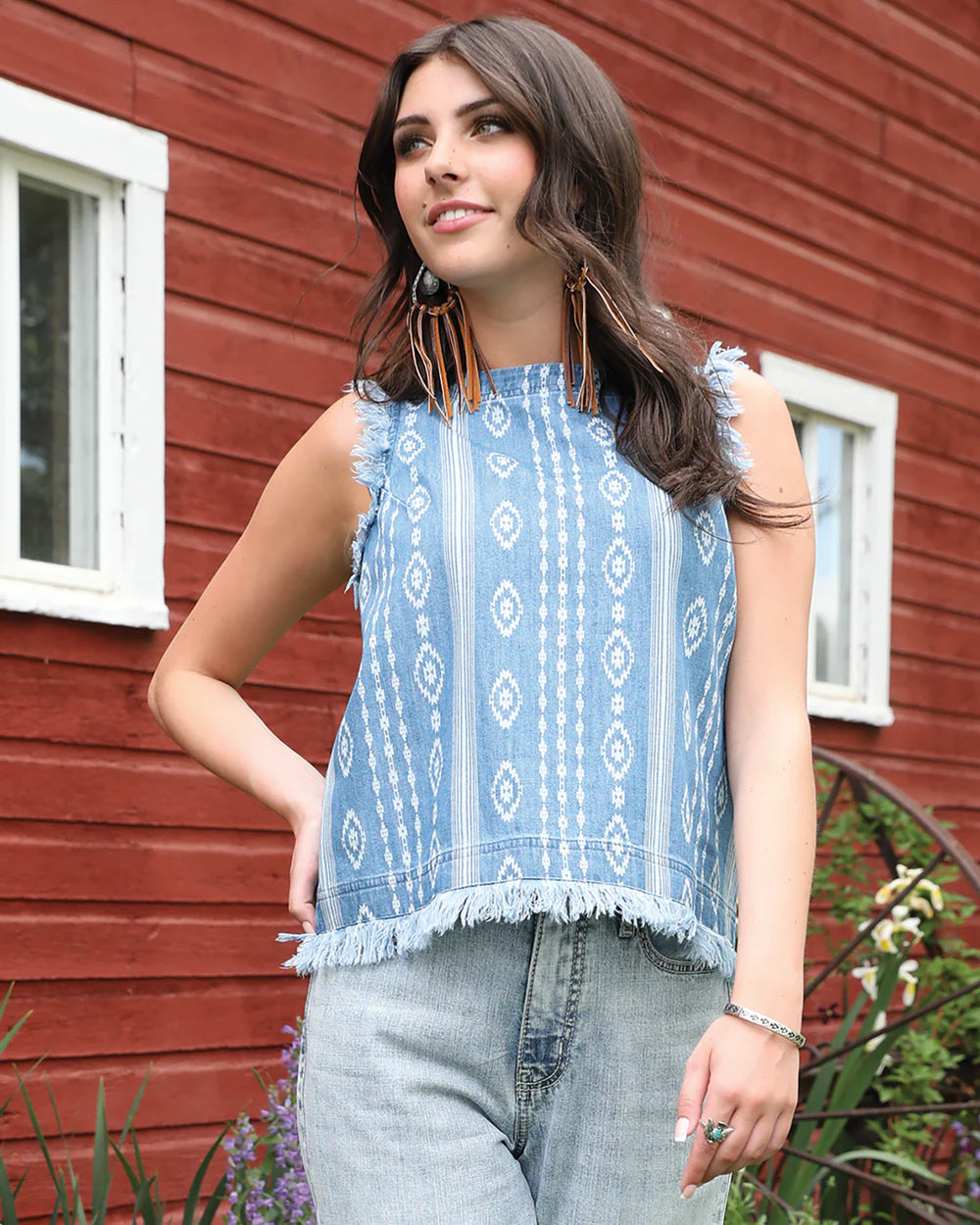 Cruel Denim Chambray Tank