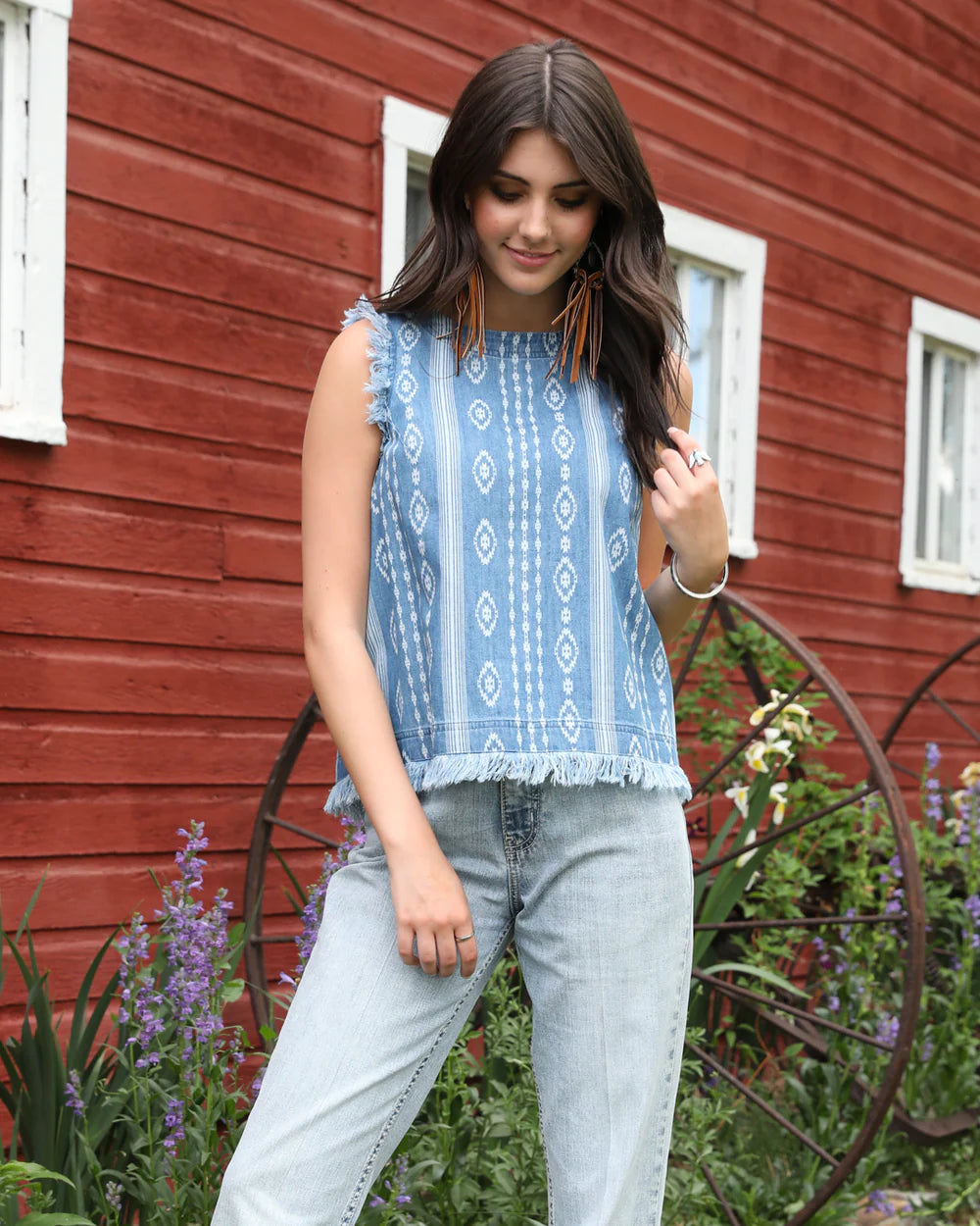 Cruel Denim Chambray Tank