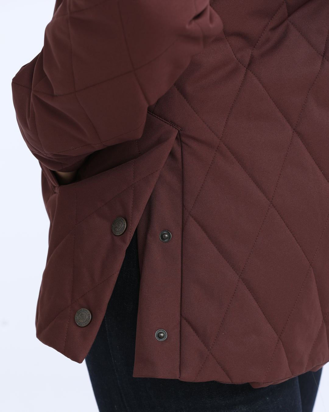 Cinch Quilted Burgundy Barn Coat