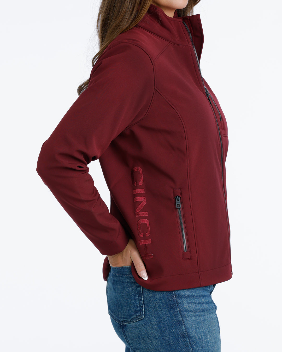 Cinch Burgundy Bonded Jacket