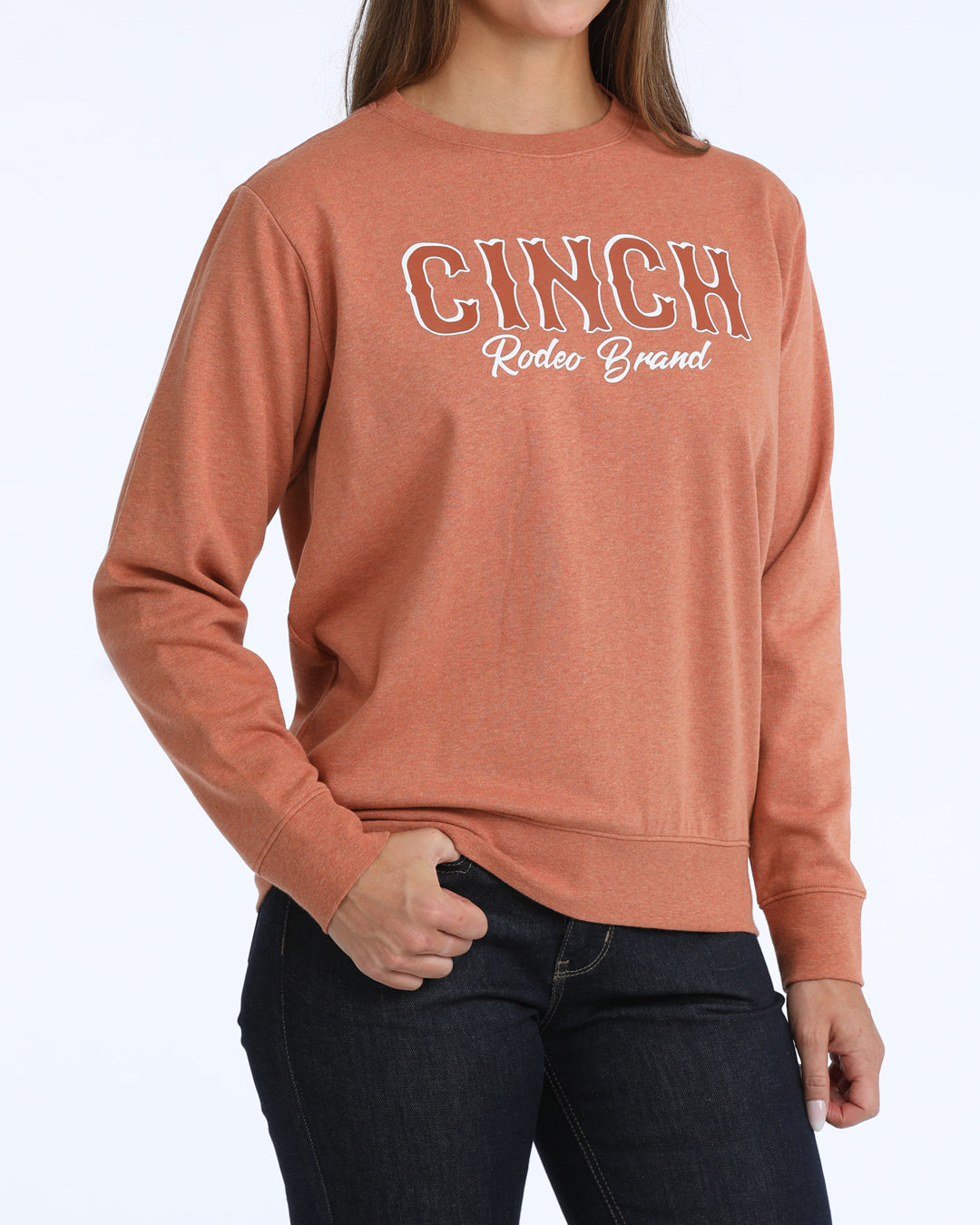 Cinch Coral Crewneck