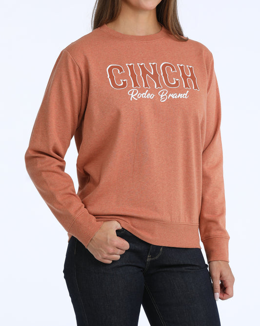 Cinch Coral Crewneck