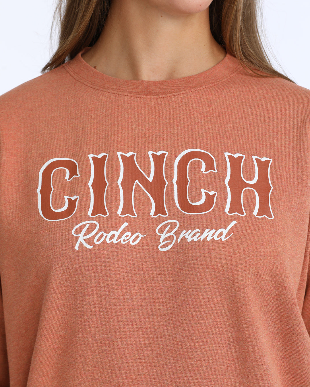 Cinch Coral Crewneck