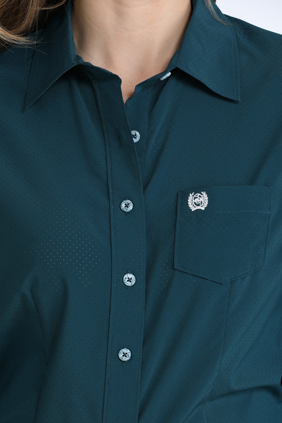 Cinch ArenaFlex Button-Down Western Shirt - Teal