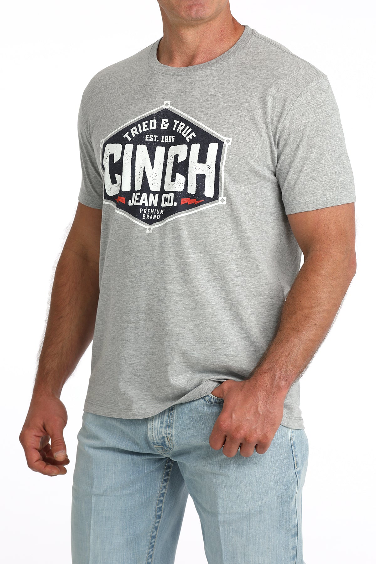 Cinch Grey Tried & True Graphic T-Shirt
