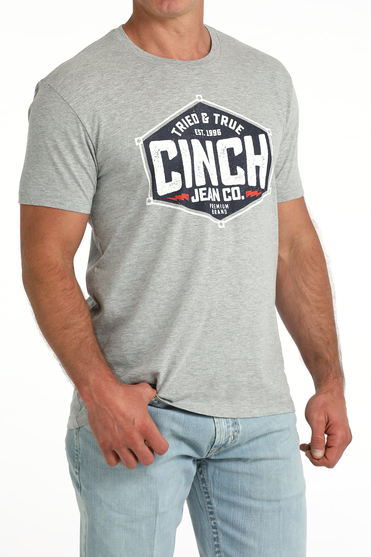 Cinch Grey Tried & True Graphic T-Shirt