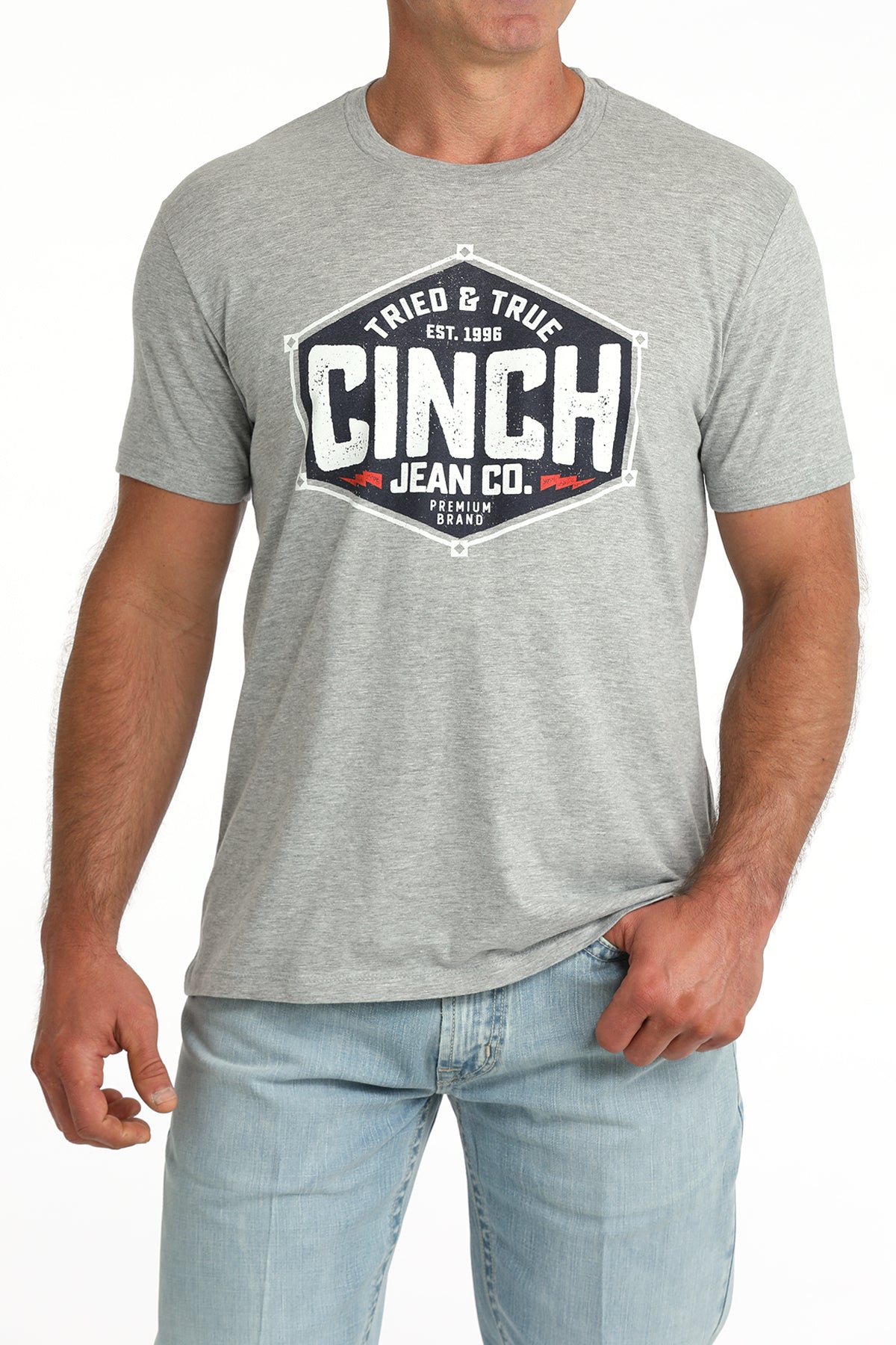 Cinch Grey Tried & True Graphic T-Shirt