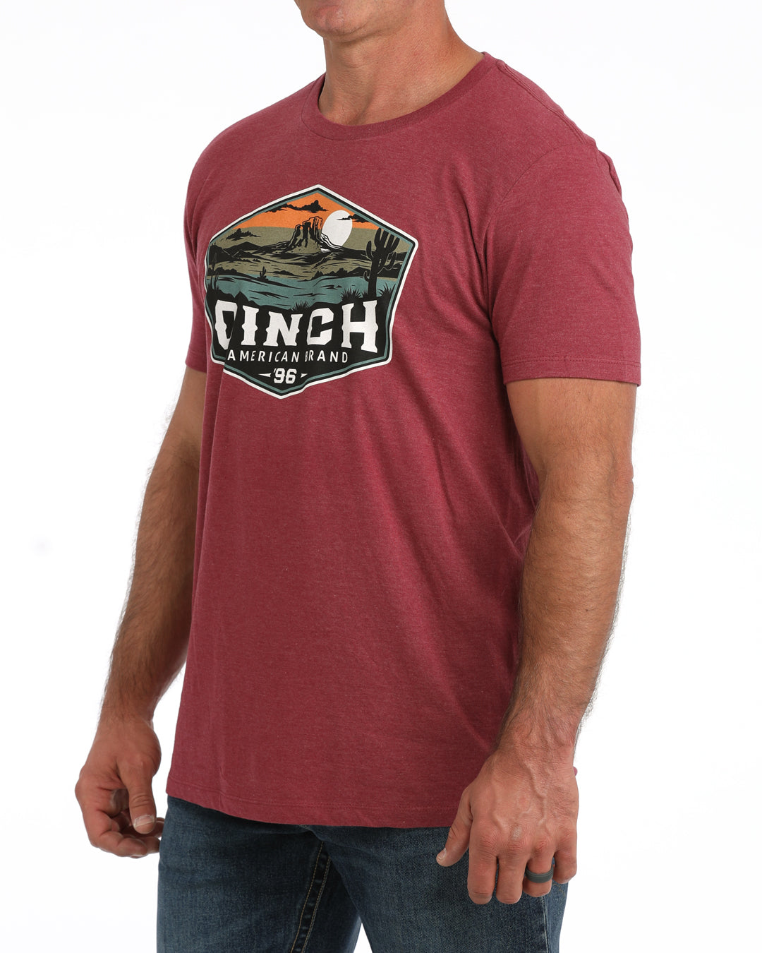 Cinch Burgundy Graphic T-Shirt