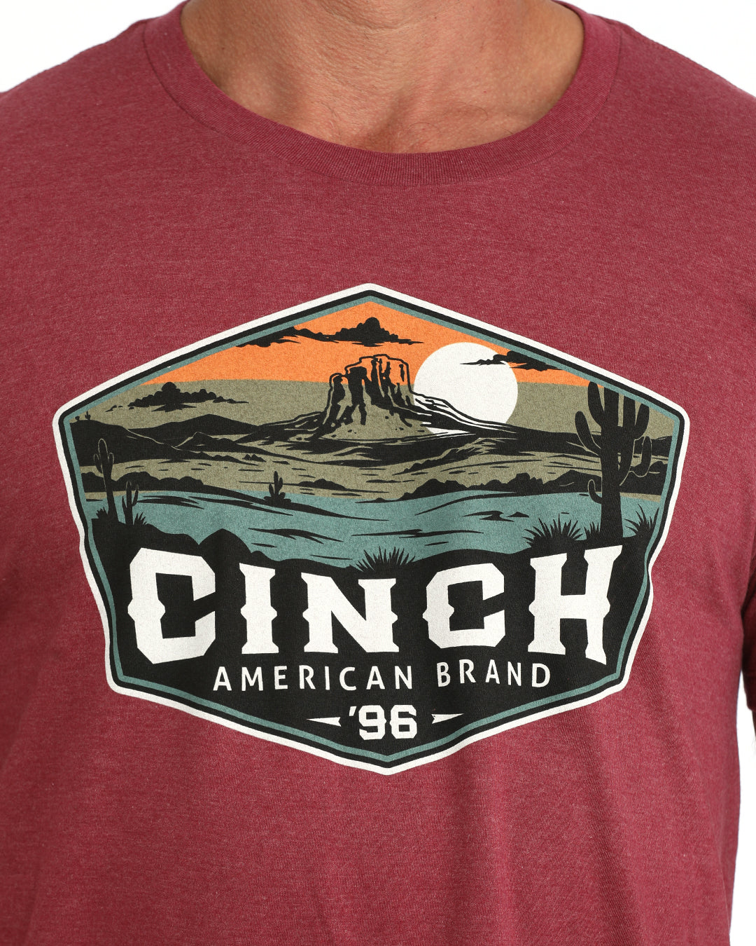 Cinch Burgundy Graphic T-Shirt