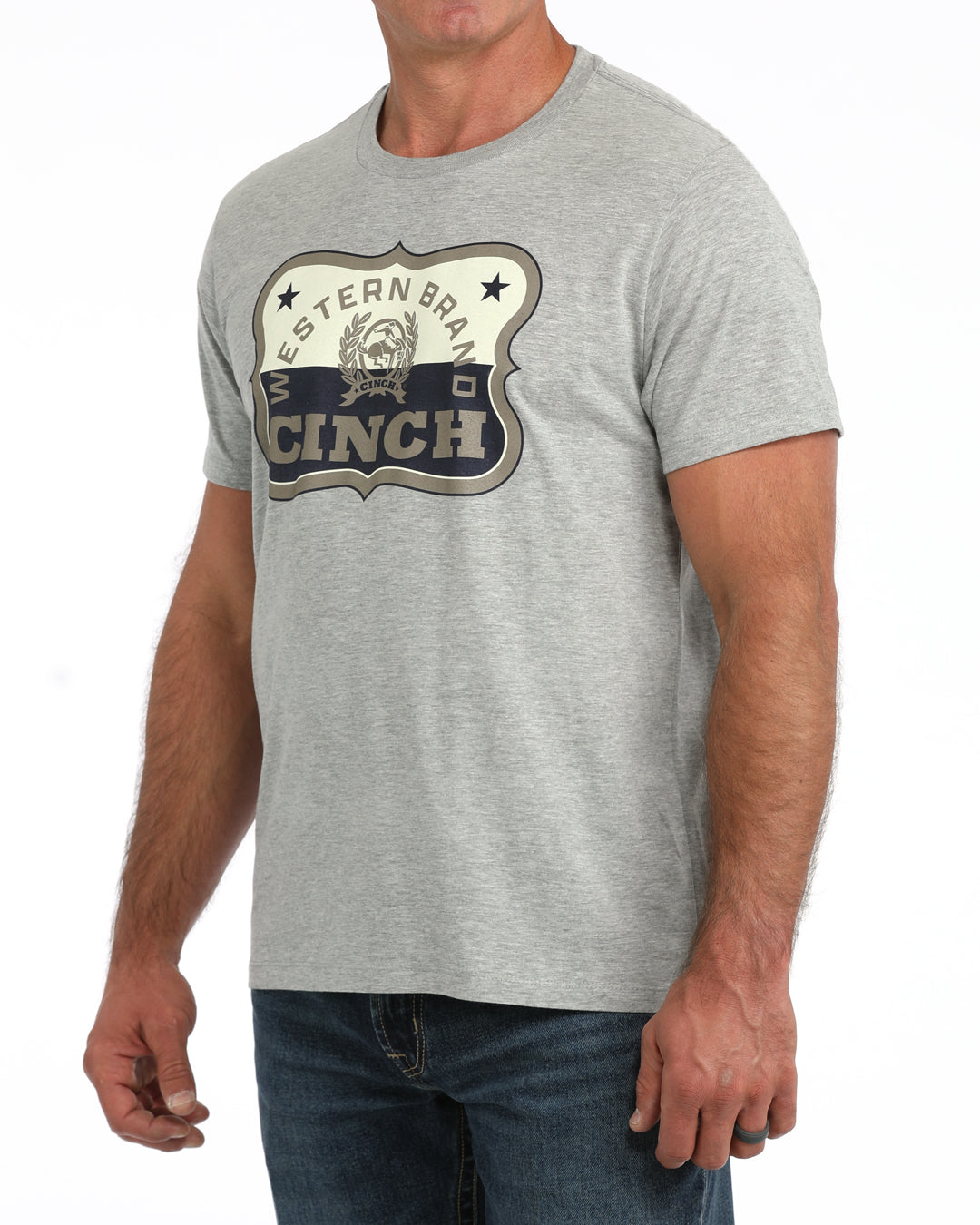 Cinch Light Grey Graphic T-Shirt
