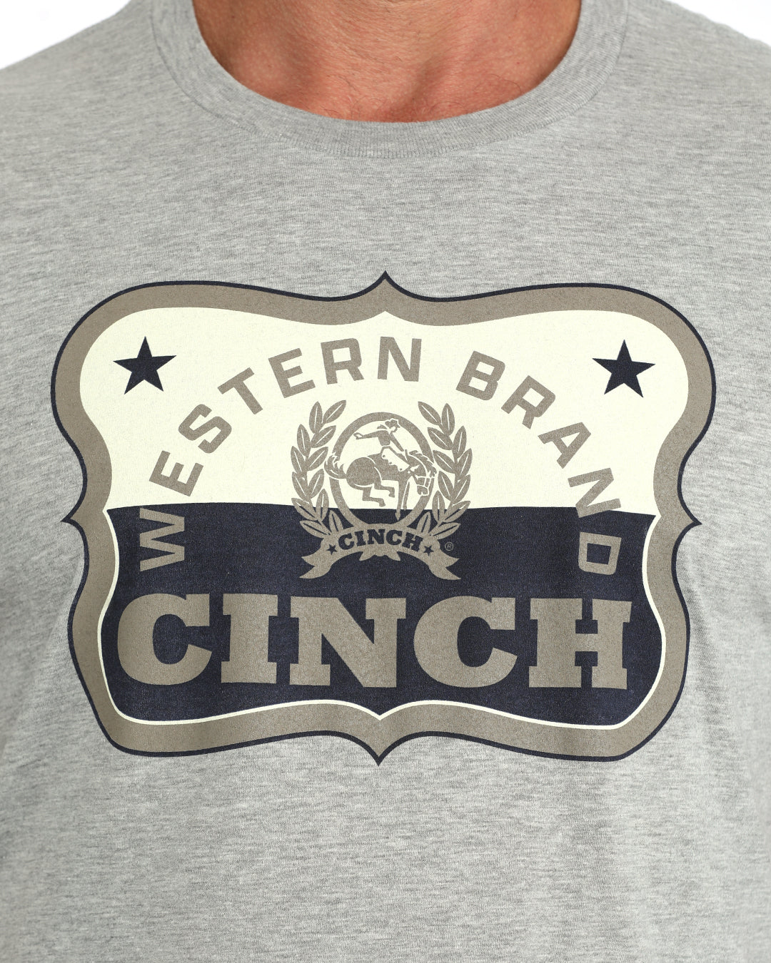 Cinch Light Grey Graphic T-Shirt