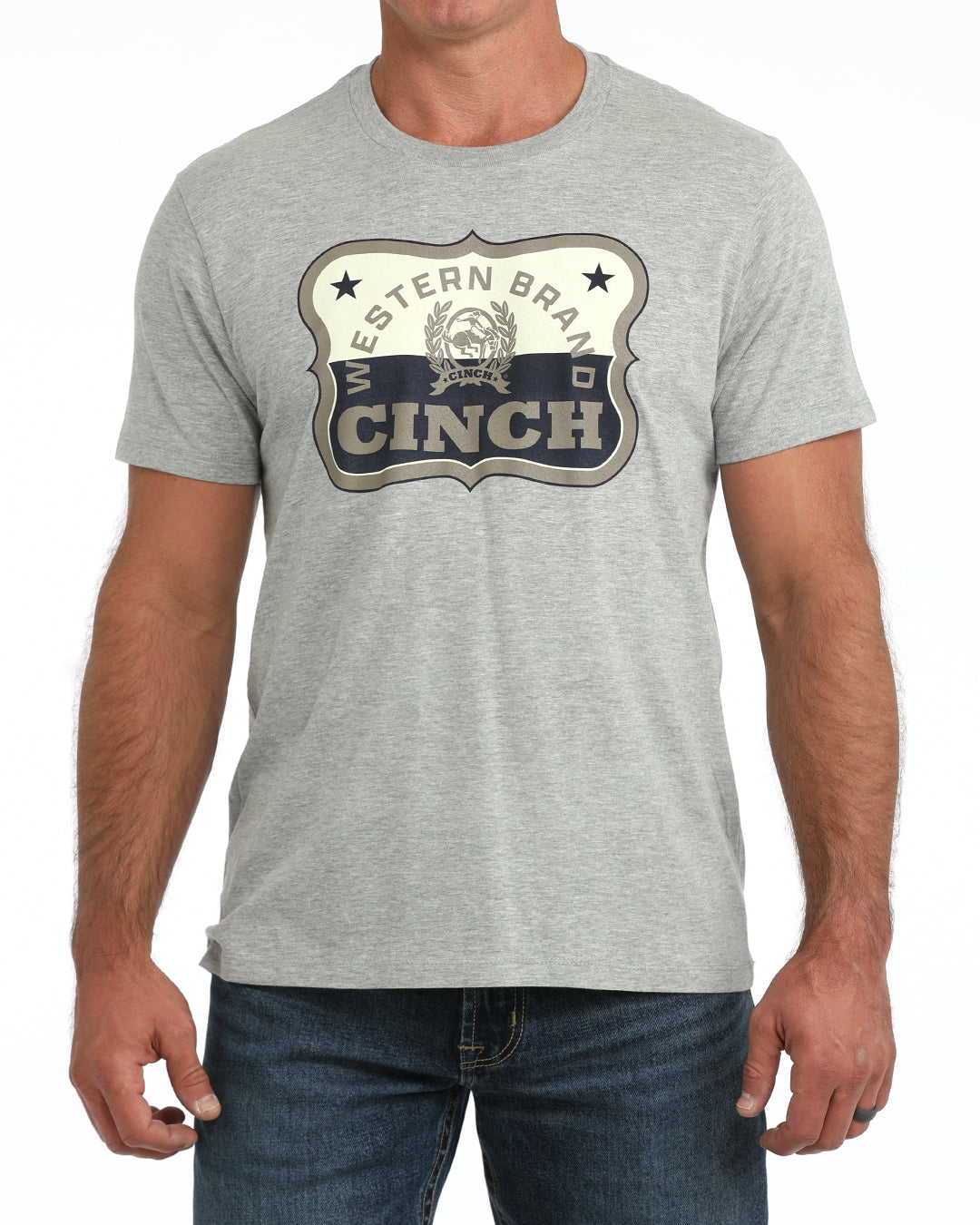 Cinch Light Grey Graphic T-Shirt