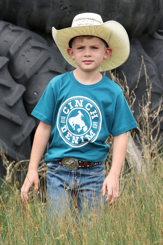 Cinch Boy's Blue Graphic T-Shirt