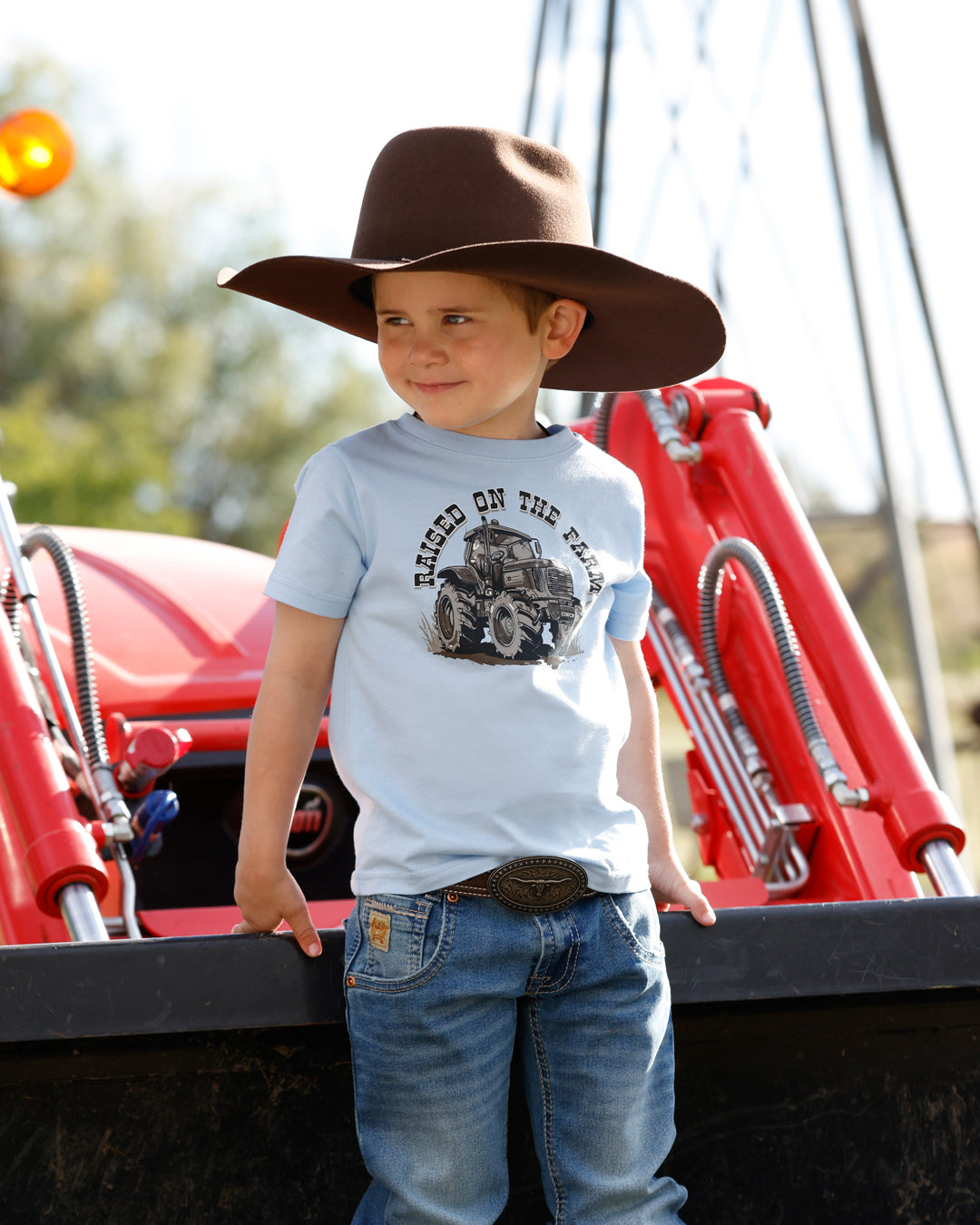 Cinch Toddler Boy's Raised on the Farm T-Shirt
